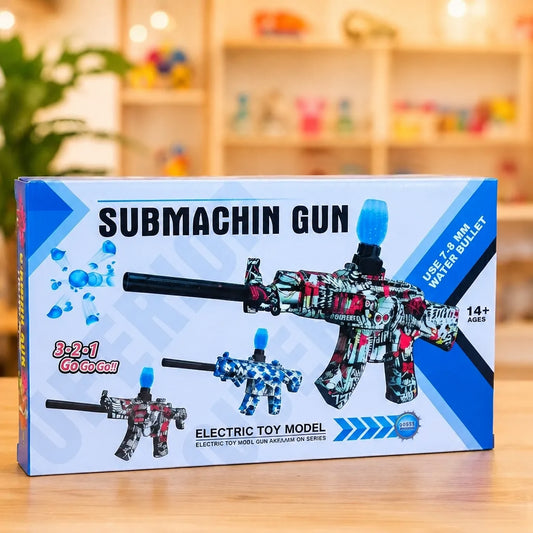 2 in 1 Orbeez Gun and Lights Silencer Gun With Heavy Sound Effects