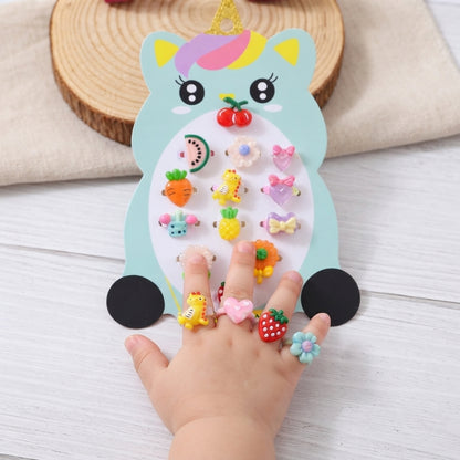 Unicorn Kids Rings | Pack of 12