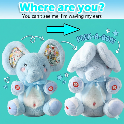 Peek-A-Boo Talking & Singing Elephant Toy With Moving Ears