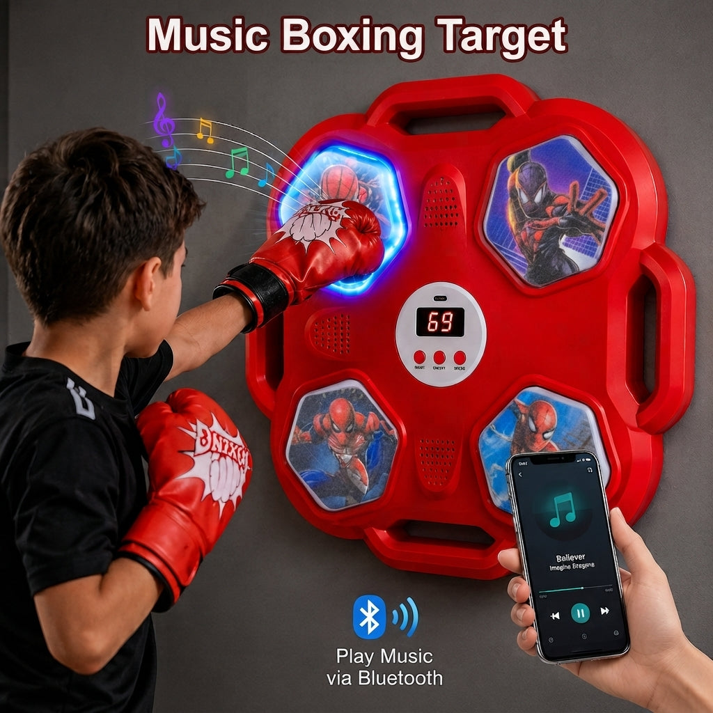 Musical Boxing Target | Bluetooth Music and Digital Counter Display