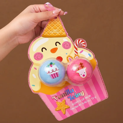 Vanilla Icing Scented Lip Balm Duo – Fun Kids' Makeup