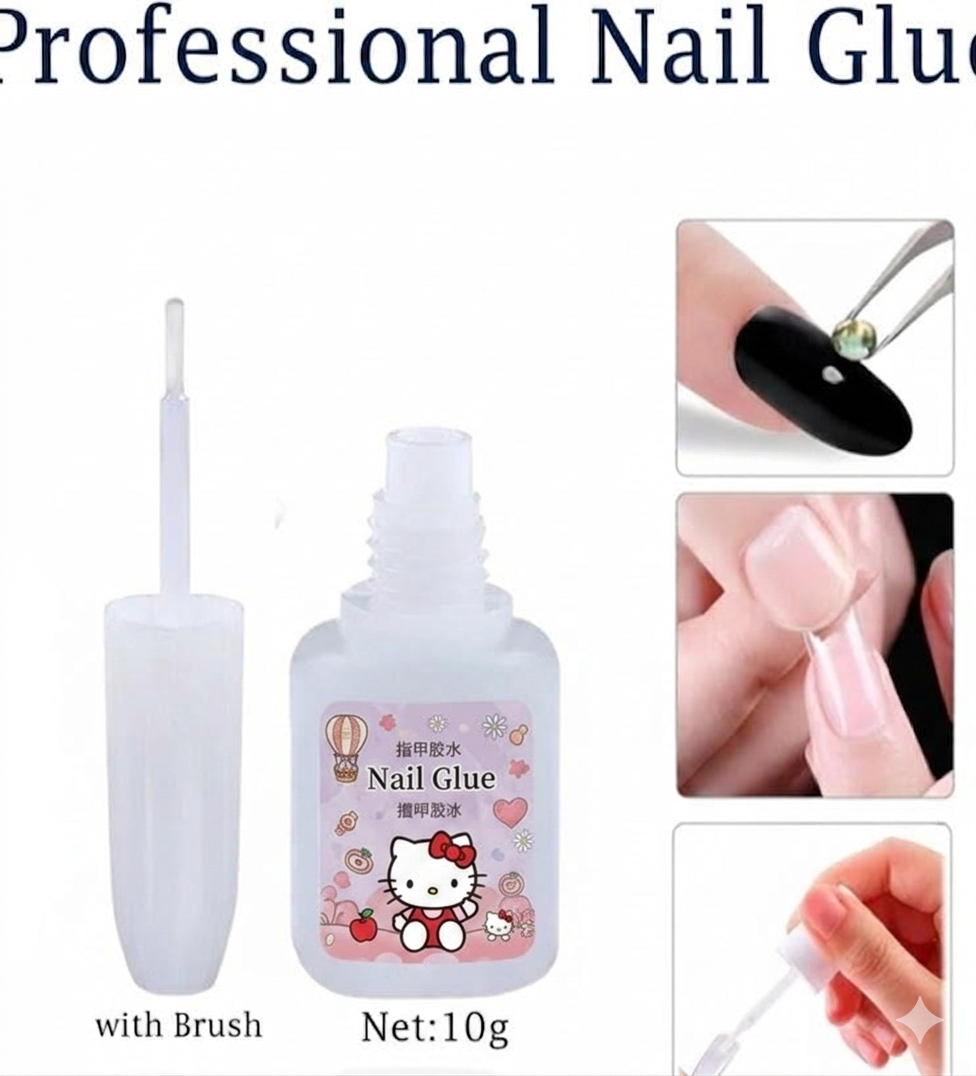 Hello Kitty Brush Nail Glue | Easy Application With Brush