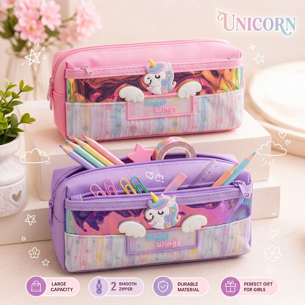 Unicorn Stationery Pencil Pouch