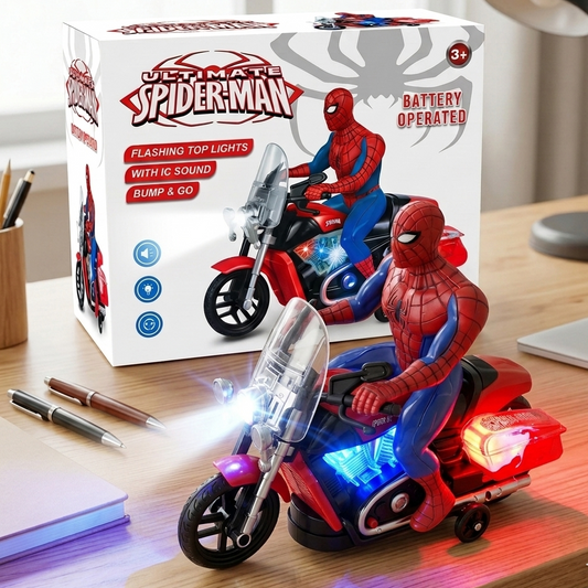 Spiderman Bike With Music and Flashing Lights