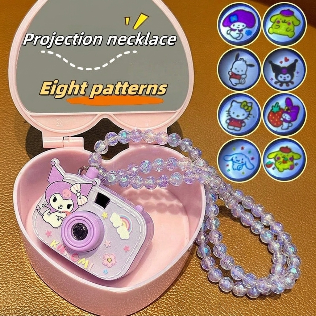 Kids Projection Camera Necklace and Bracelet Set