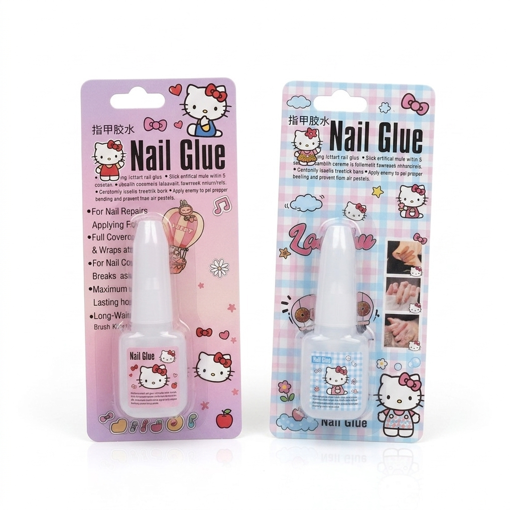 Hello Kitty Brush Nail Glue | Easy Application With Brush