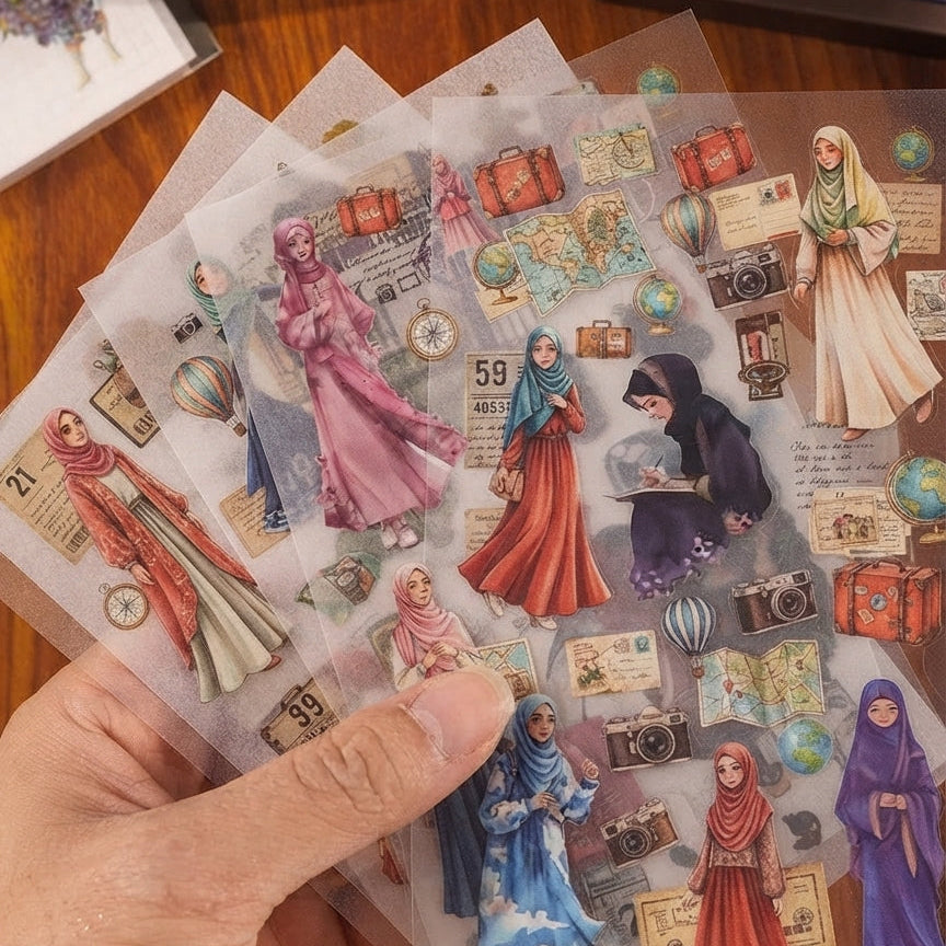 Islamic Journaling Stickers | Book | Cards | Washi Tapes Kit