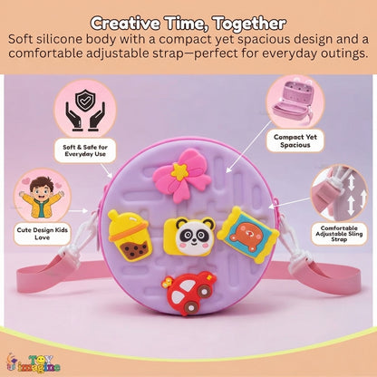Kids 3D Charms Kawaii Sling Cross Body Bag