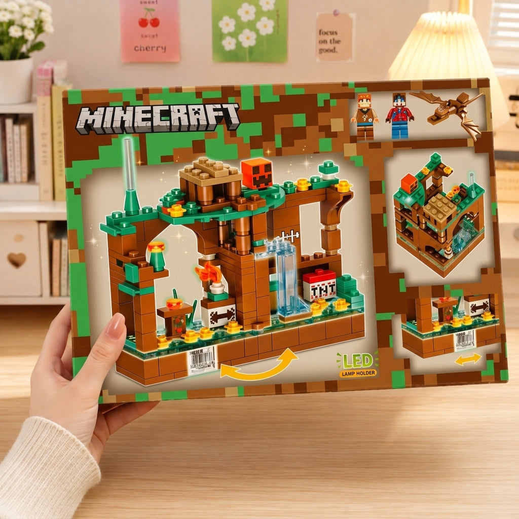 Minecraft Lego building Blocks 229 Pcs With Led Light Technology