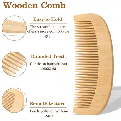 Wooden Hair Comb