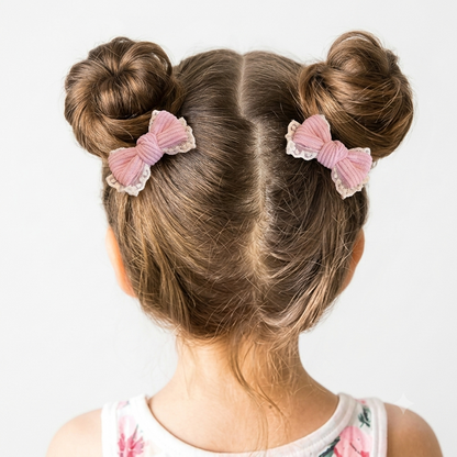 Mini Hair Bow Ponies Pack Of 2