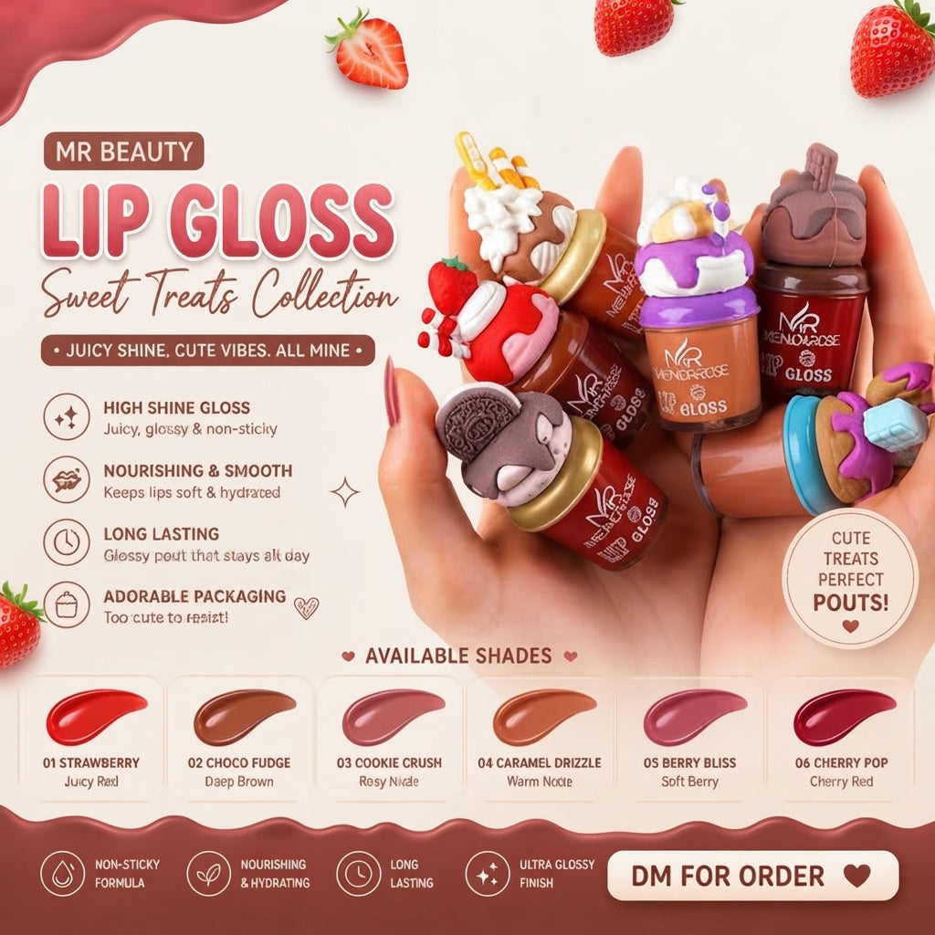 Dessert Cupcake and Ice cream Lip Gloss