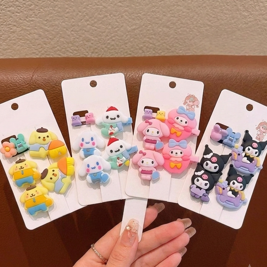 Sanrio Hair Clips Catcher and Pony Pack