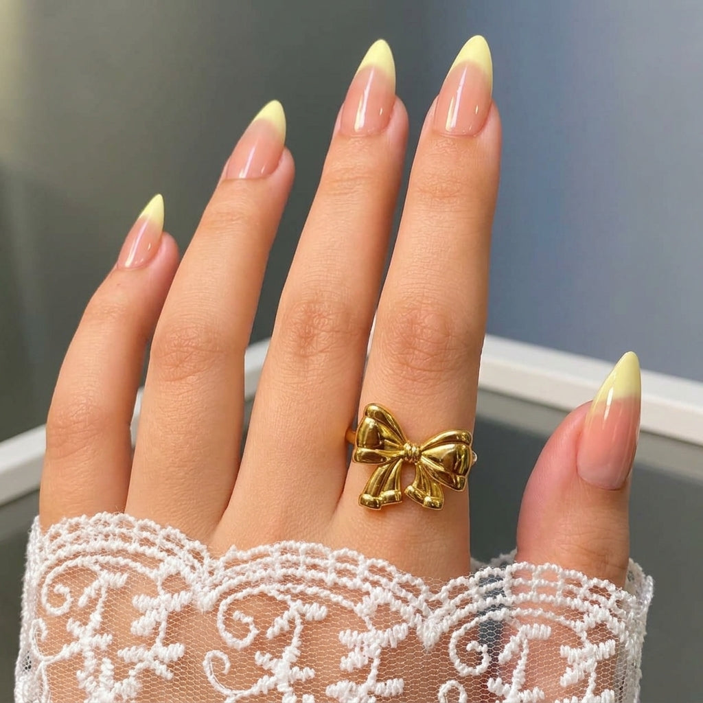 Vintage Bow Stainless Steel Ring