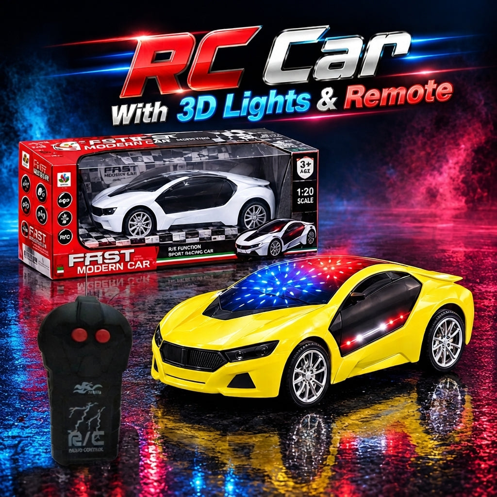 Remote Control Rc Car With 3D Lights
