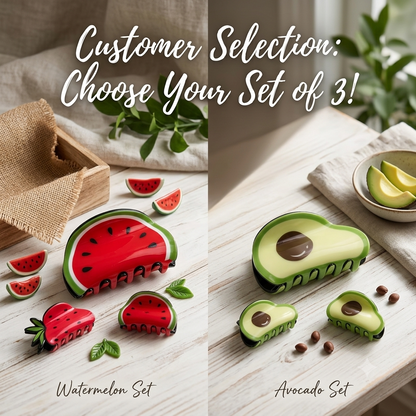 3d Fruit Hair Catchers | Set Of 3