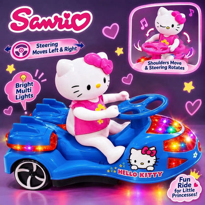Hello Kitty Bumper Car With Music and Lights