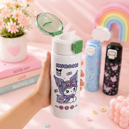 Kuromi Stainless Steel Bedazzled Water Bottle