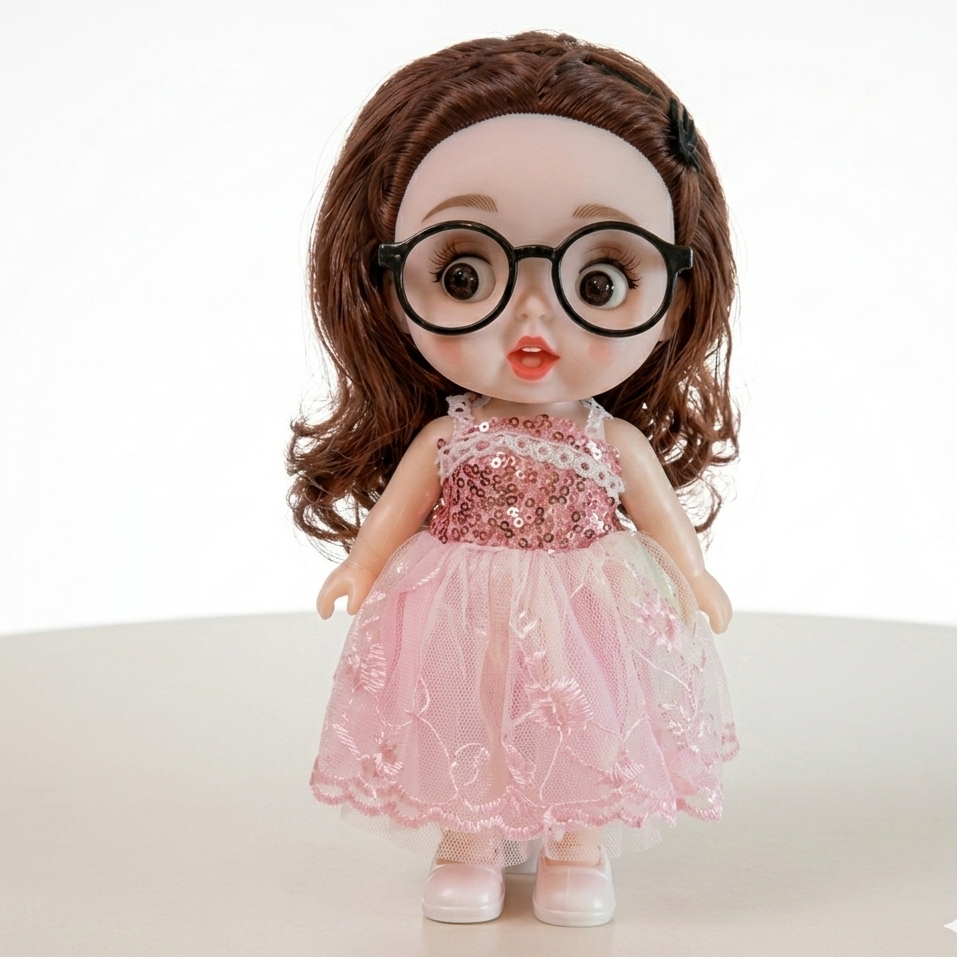 Kawaii Silicon Glasses Doll