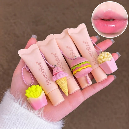 Mocallure Crystal Glaze Lip Gloss Tube With Kawaii 3D Charm