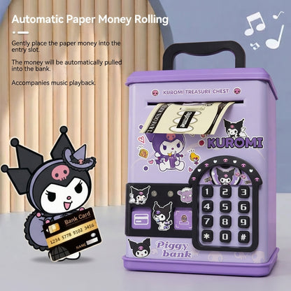 Kuromi Treasure Chest Electronic Piggy Bank for Kids