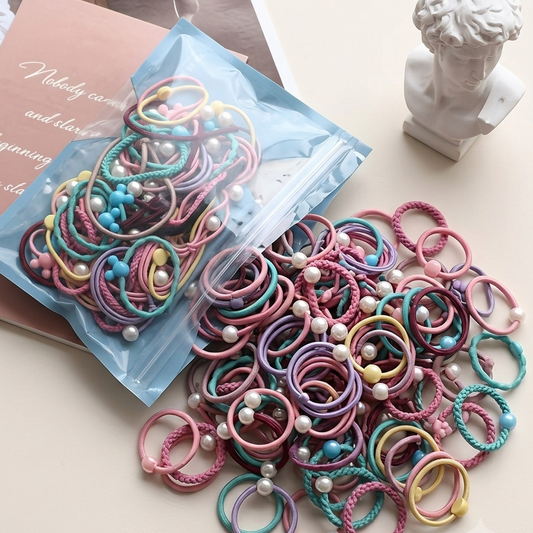 Kawaii Hair Styling Ponies | 50 Pieces Bundle