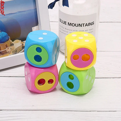 Dice Pencil Sharpener With Double Holes