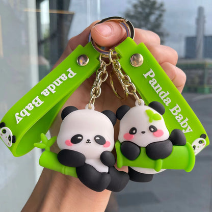 Cute Silicon Panda Keychain | Bag Hanging