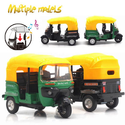 Diecast Metal Body Auto Rickshaw With Music and Lights