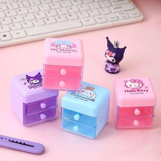 Sanrio Mini Multi Purpose Drawer Organiser Box