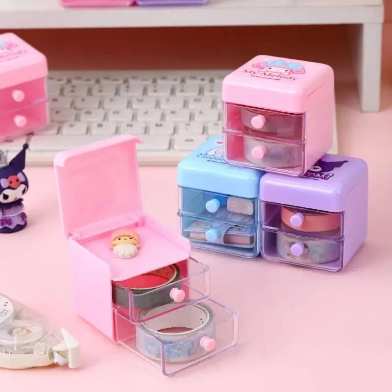 Sanrio Mini Multi Purpose Drawer Organiser Box