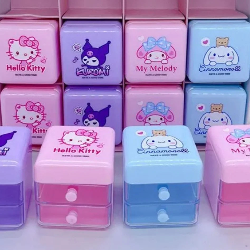 Sanrio Mini Multi Purpose Drawer Organiser Box