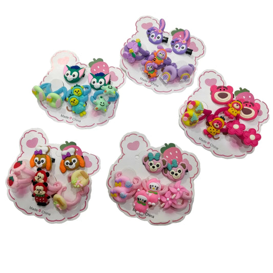 Hair Clips And Ponys Set