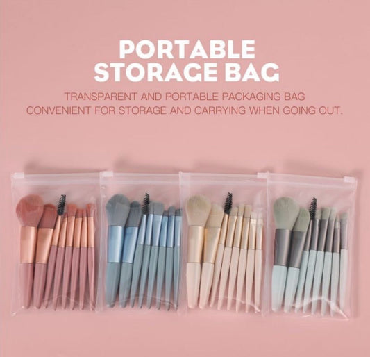 Portable Storage Bag Makeup Brushes Set