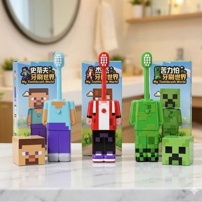 Viral Minecraft Kids Toothbrush With Cap