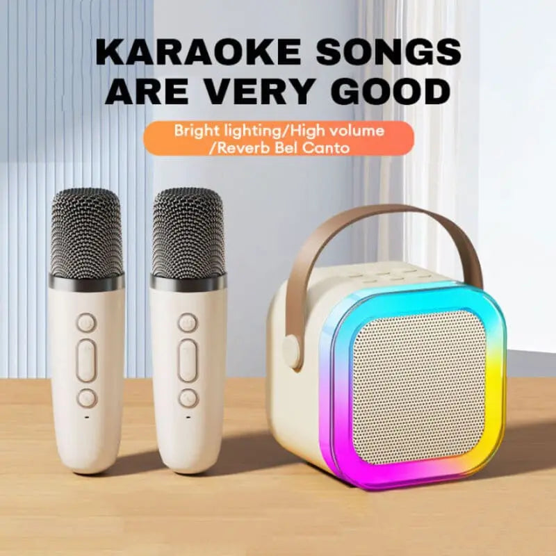Karaoke Wireless Bluetooth Speaker With Microphone | 2 Mics