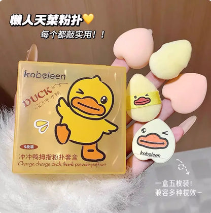 Korean Thumb Beauty Blender Powder Puff Set