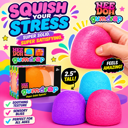 NEE DOH Gumdrop Super Solid Squishy – Viral Stress Relief & Sensory Toy