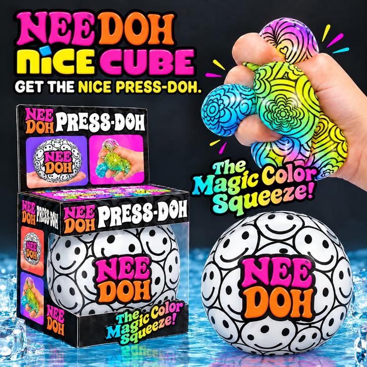 Needoh Press Doh Nice Cube Color Changing Squishy