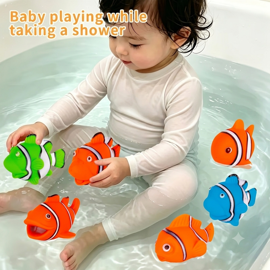Nemo fish Bath Chu Chu Kids Toys | Pack Of 6