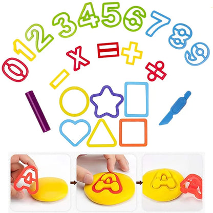 Plasticine Magical Educational Learning Play Dough Set - 23 Pieces