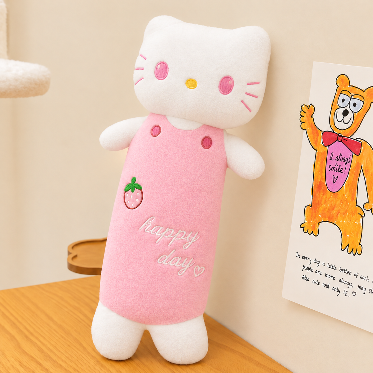 Hello Kitty Long Stuff Toy Big Size Pillow | 18 Inches
