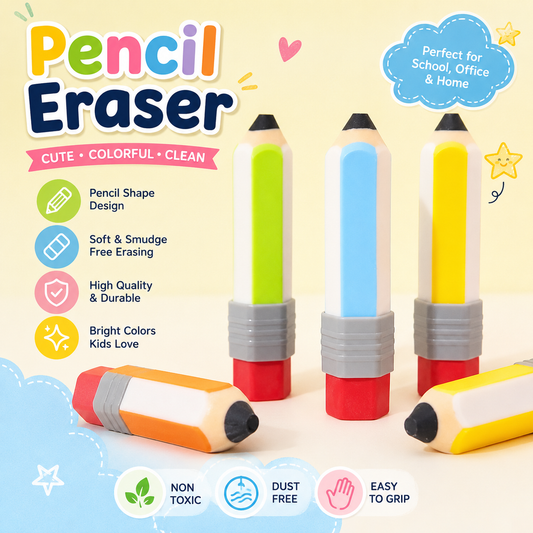 Pencil Shape Erasers