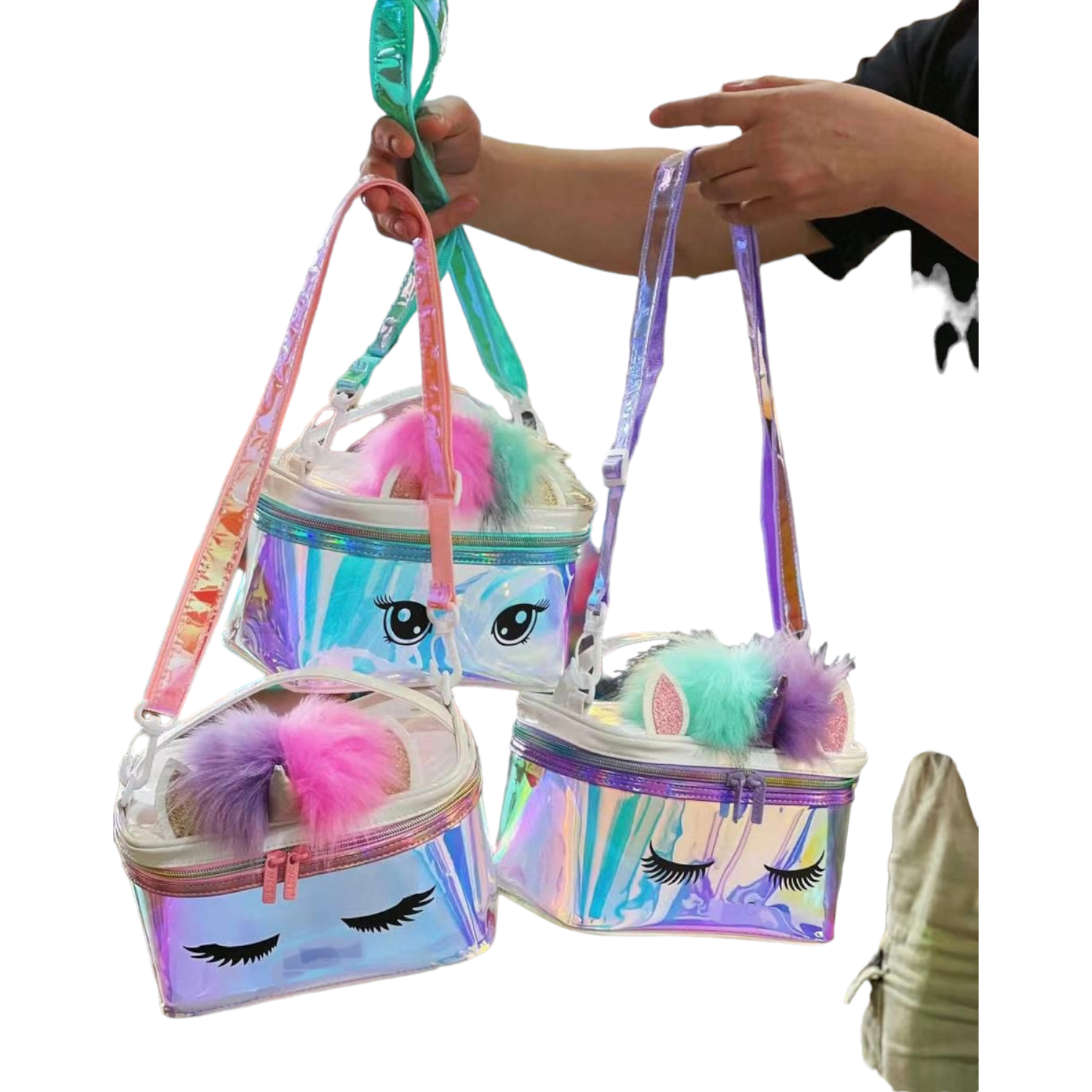 Unicorn Holographic Vanity And Makeup Bag