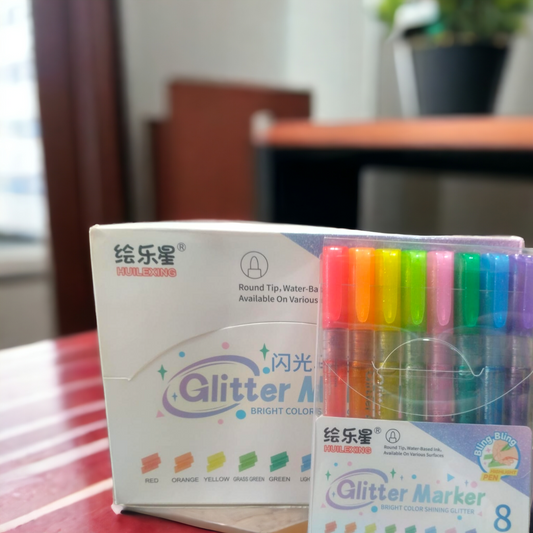 Glitter Markers Set