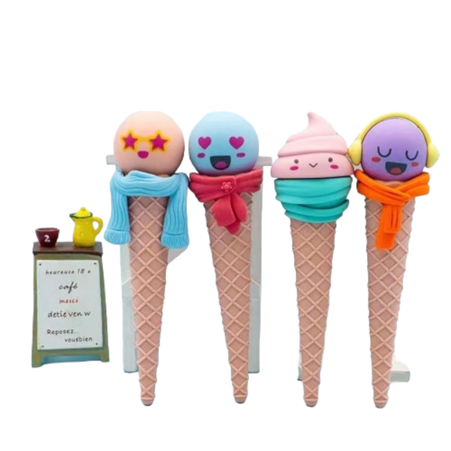 Kawaii Winter Ice cream Cone Eraser