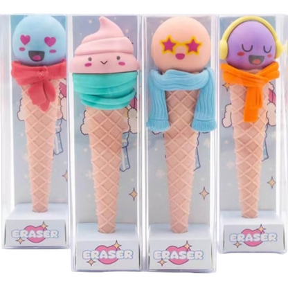 Kawaii Winter Ice cream Cone Eraser