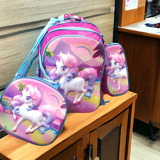 Unicorn School Bag Set