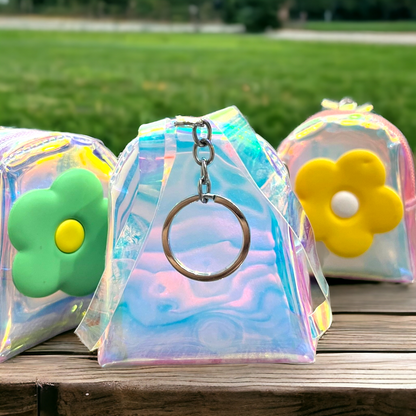 Holographic Keychain Coin Pouch