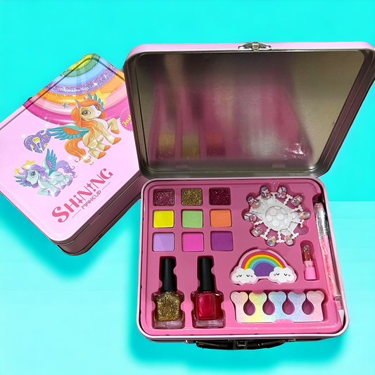Unicorn Kids Makeup Tin Box